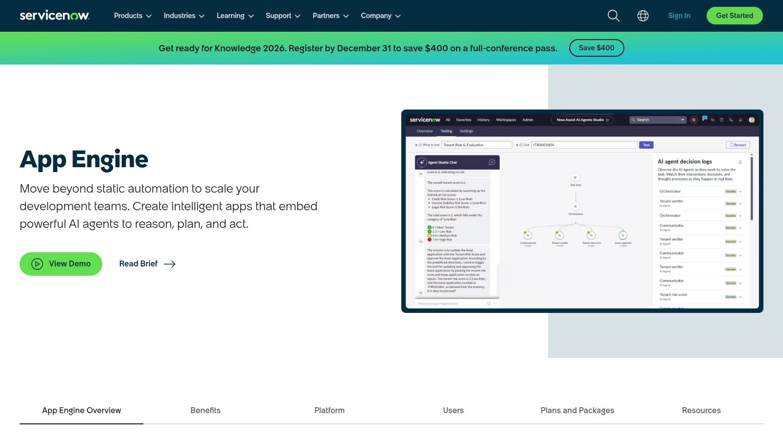 ServiceNow App Engine