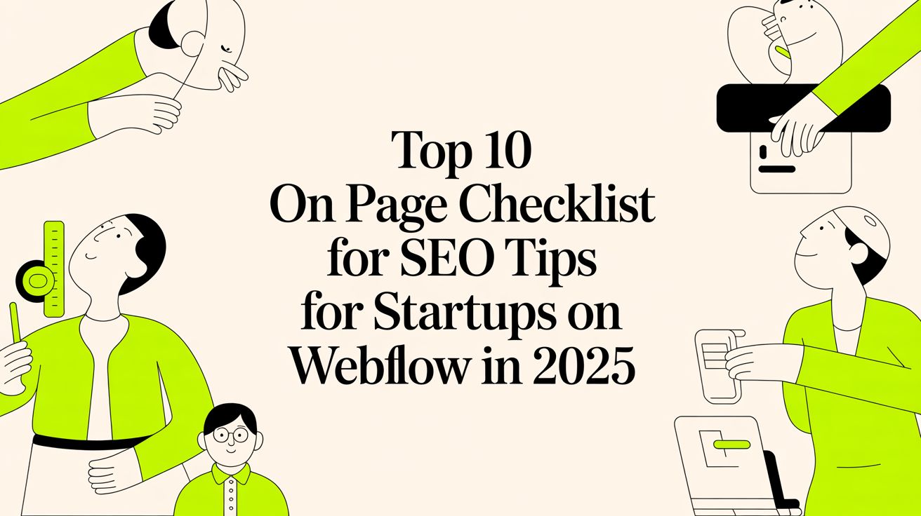 Top 10 On Page Checklist for SEO Tips for Startups on Webflow in 2025