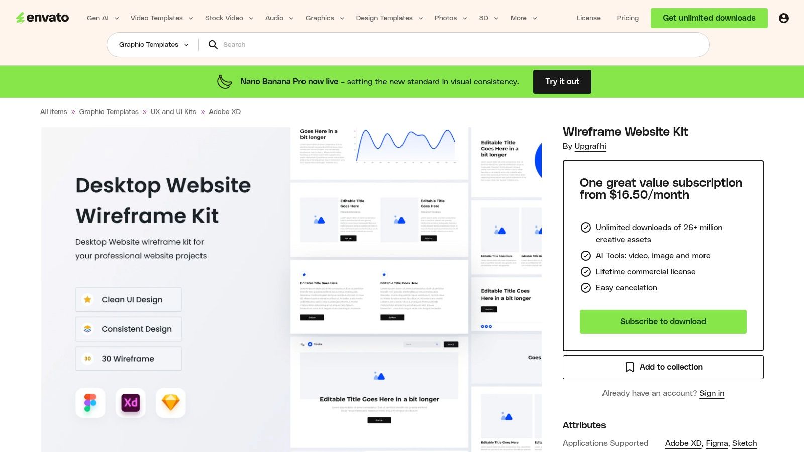 Envato Elements – Wireframe Kits