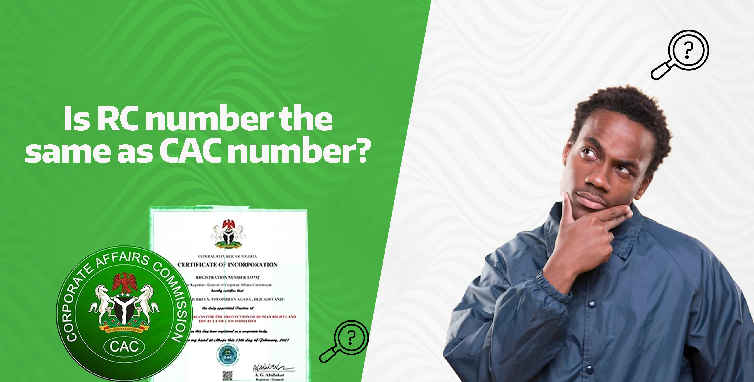 Is RC number the same as CAC number?