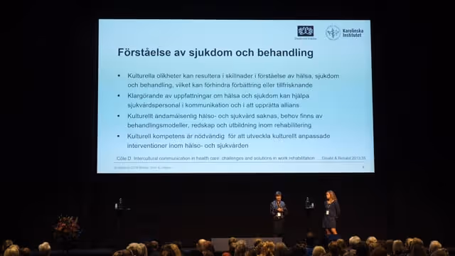 Karin Uhlin, Doktorand vid KIDS, specialistläkare i rehabiliteringsmedicin, överläkare Högspecialiserad smärtrehabilitering Danderyds Sjukhus & Monika Löfgren, Docent i rehabiliteringsmedicin, leg. sjukgymnast, sektionschef Högspecialiserad smärtrehabilitering, Danderyds Sjukhus.