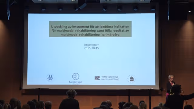 Britt-Marie Stålnacke, Överläkare/adj. professor, Norrlands Universitetssjukhus, Umeå, Björn Gerdle, Professor, verksamhetschef, Smärt- och rehabiliteringscentrum, Linköpings Universitetssjukhus, Paul Enthoven, Med.dr, Leg. sjukgymnast, universitetslektor, Linköpings Universitet, Peter Molander, Psykolog, doktorand, Linköpings Universitet, Elisabeth Pietilä-Holmner, Fysioterapeut, MSc, Norrlands Universitetssjukhus, Umeå,