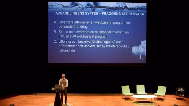 Tommy Calner, Fil Dr Fysioterapi, Universitetslektor, Avdelningen för hälsa och rehabilitering Luleå tekniska universitet