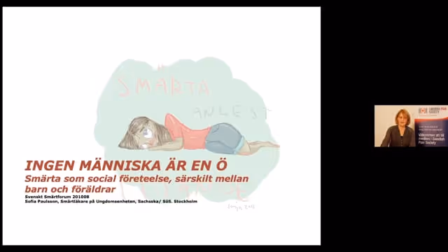 Sofia Paulsson, Smärtläkare och allmänläkare från Ungdomsenheten på Sachsska/Södersjukhuset Region Stockholm