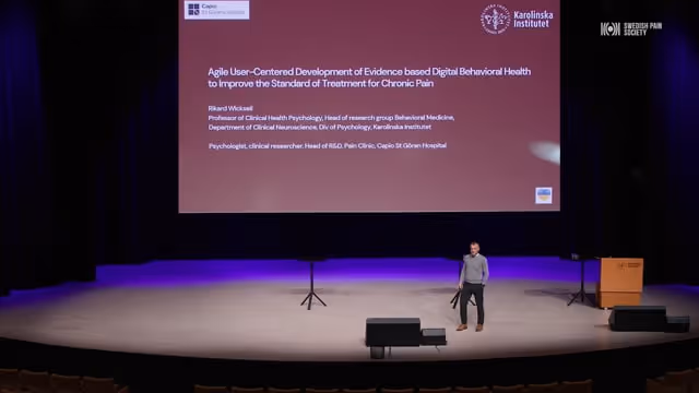 Rikard Wicksell, Prof i klinisk Psykologi Karolinska Insitutet, Psykolog och FoU-ansvarig, Smärtkliniken Capio St. Görans sjukhus