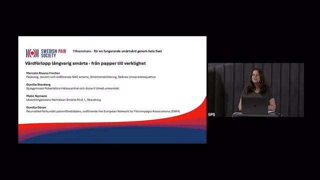 Marcelo Rivano Fischer, Psykolog, docent och ordförande NAG smärta, Smärtrehabilitering, Skånes Universitetssjukhus Gunilla Stenberg, Sjukgymnast Robertsfors Hälsocentral och docent Umeå universitet Malin Nymann, Utvecklingsledare Närhälsan Smärta Nivå 1, Skaraborg Gunilla Göran, Reumatikerförbundet patientföreträdare, ordförande the European Network for Fibromyalgia Associations (ENFA)