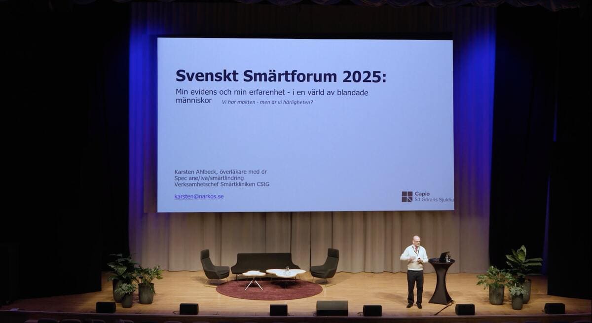 Karsten Ahlbeck, Verksamhetschef, anestesiolog och smärtspecialist, Capio S:t Görans sjukhus