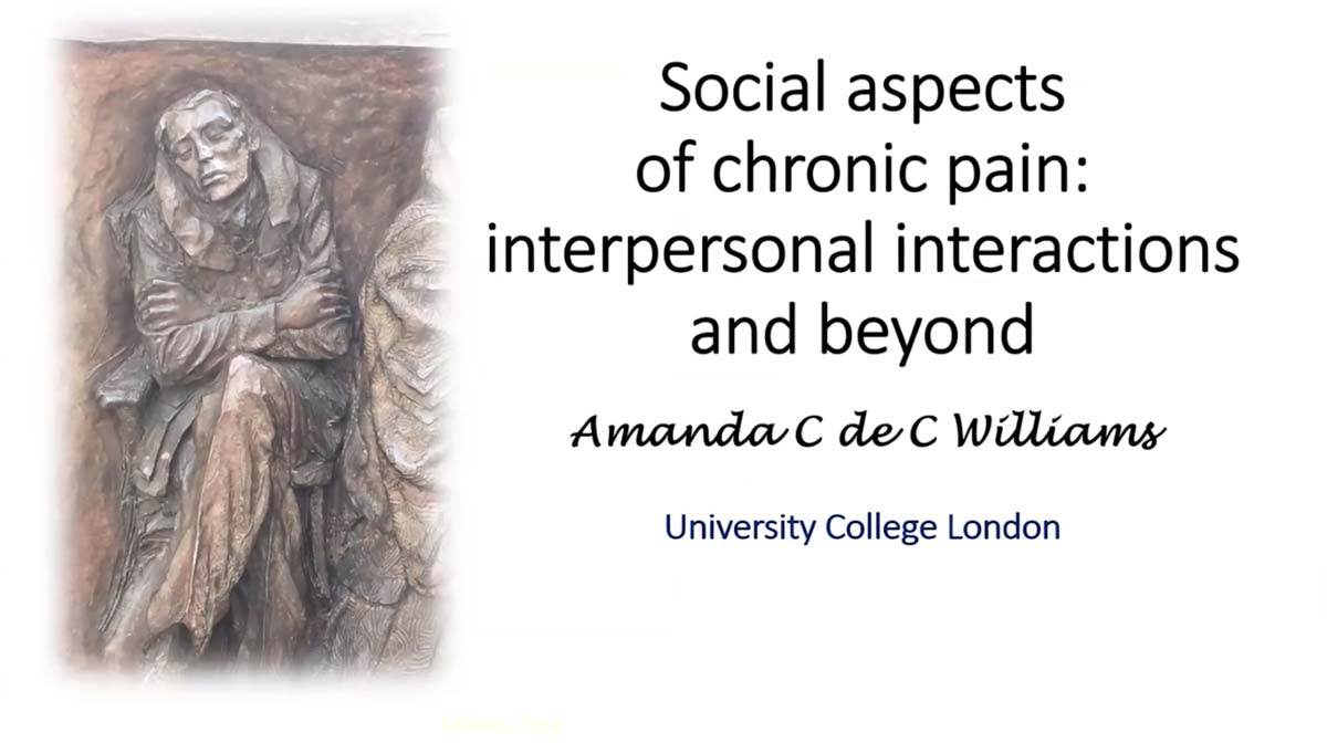 Amanda Williams, Professor of Clinical Health Psychology, University College London