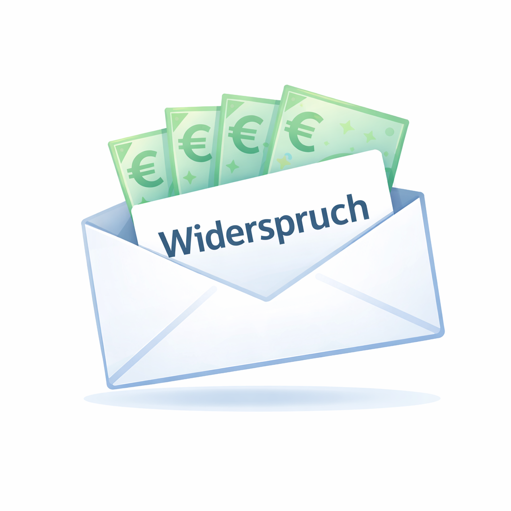 Widerspruch versenden und Geld zurückholen