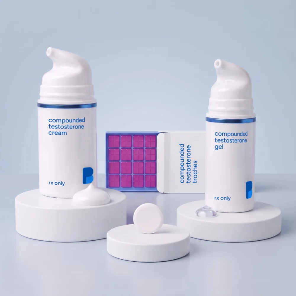 Bayview compounded testosterone cream, gel, troches and a tablet