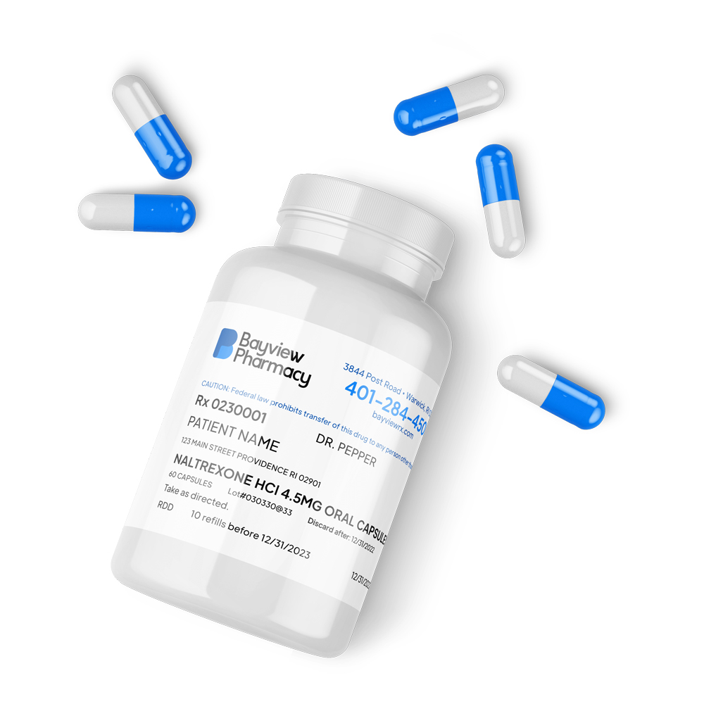 Compounded low-dose naltrexone capsules