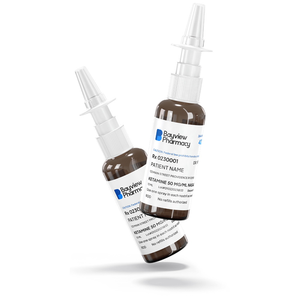 Compounded ketamine nasal spray bottle