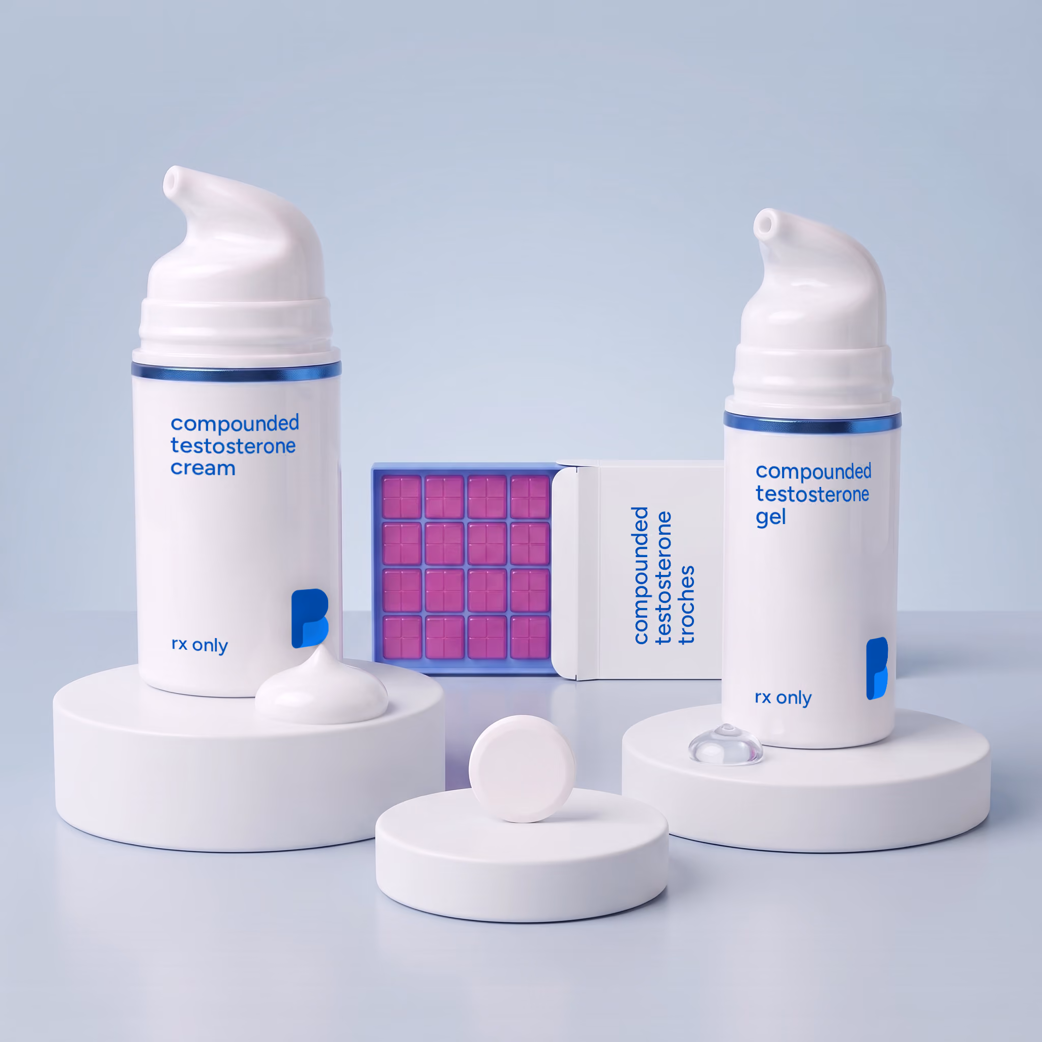 Testosterone for Men, Compounded | Cream, Gel, Troche | Bayview Pharmacy