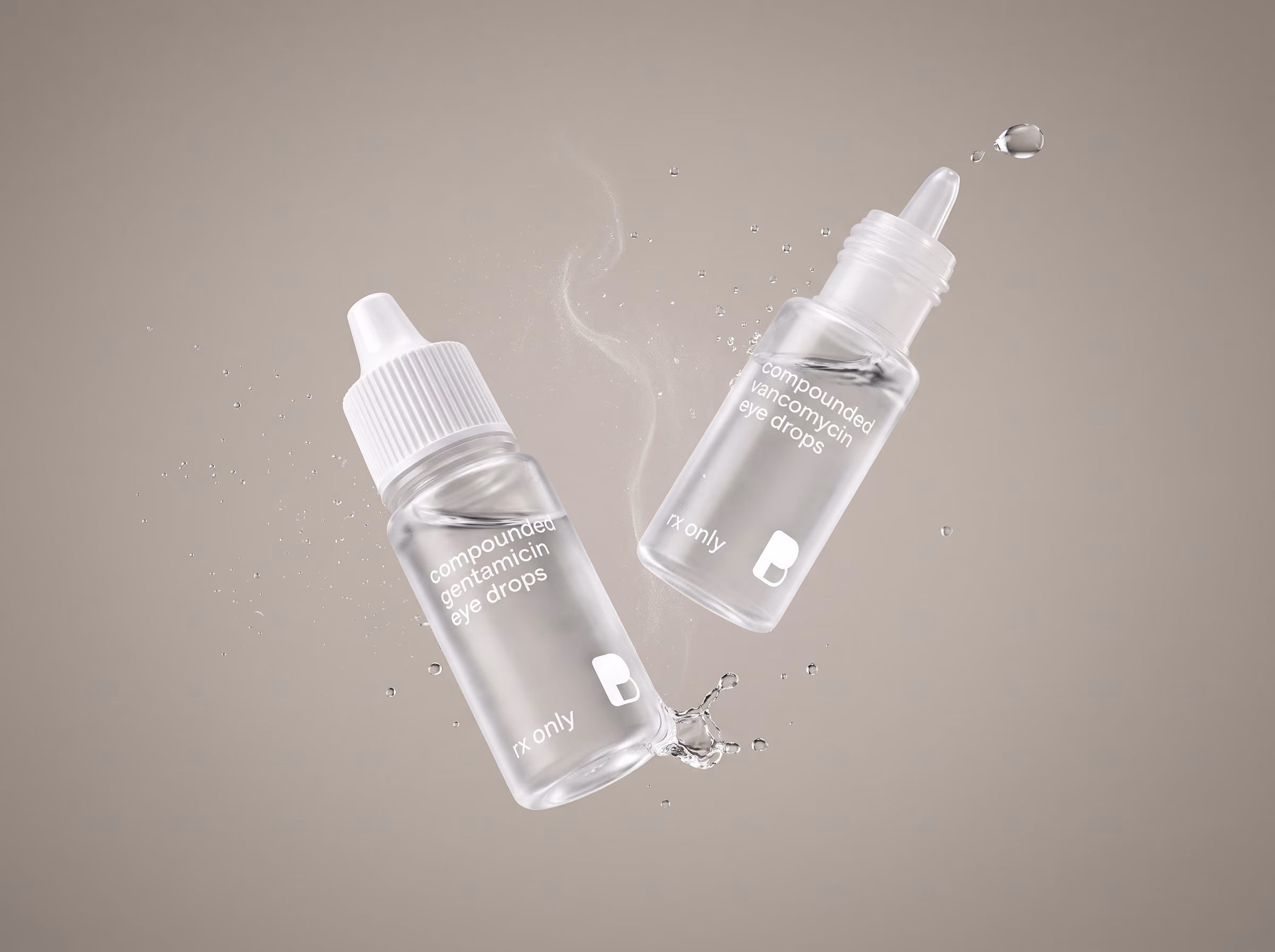 Fortified gentamicin and vancomycin eye drops used together for broad coverage