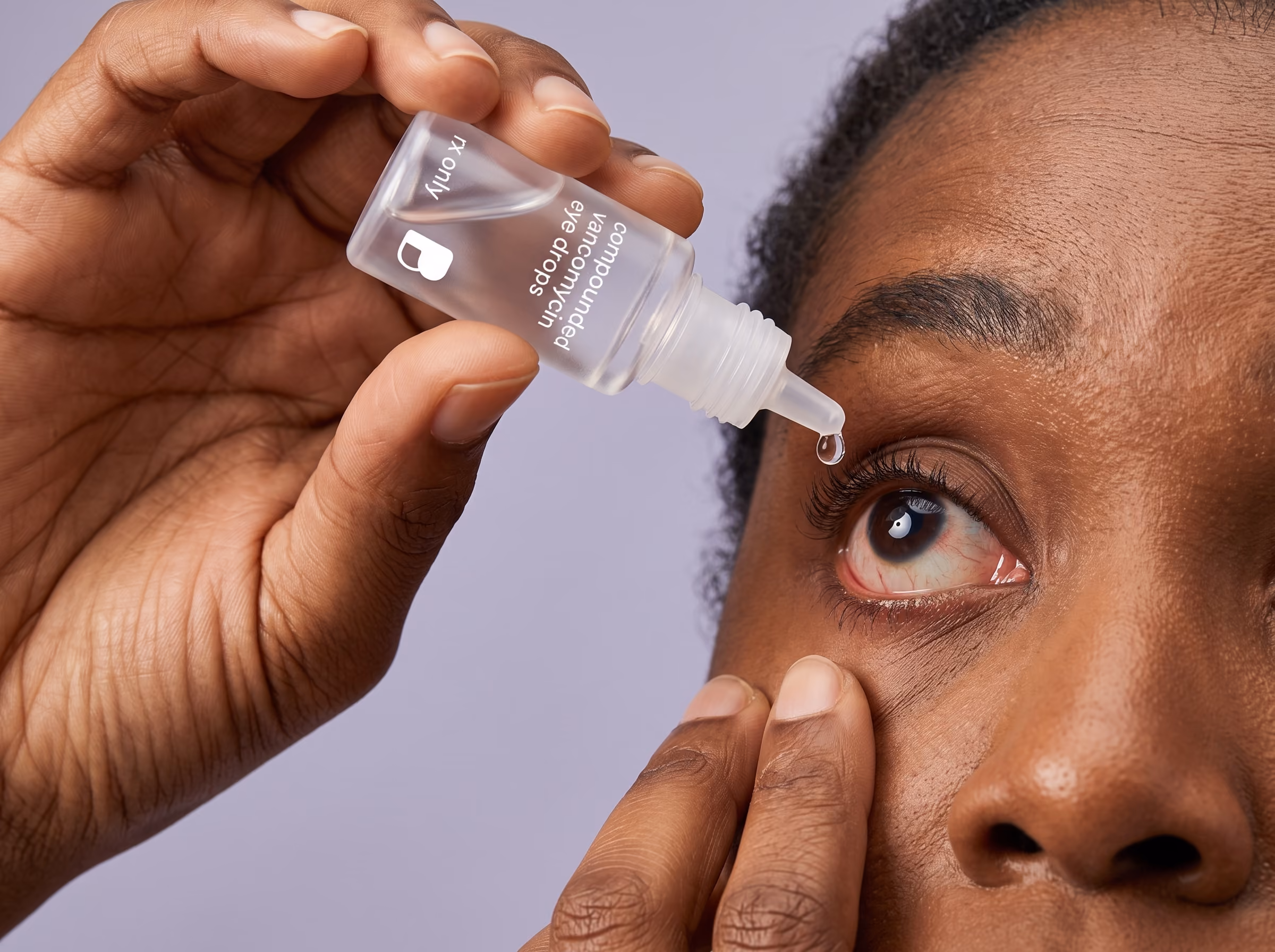 Fortified vancomycin 25 mg/mL eye drops