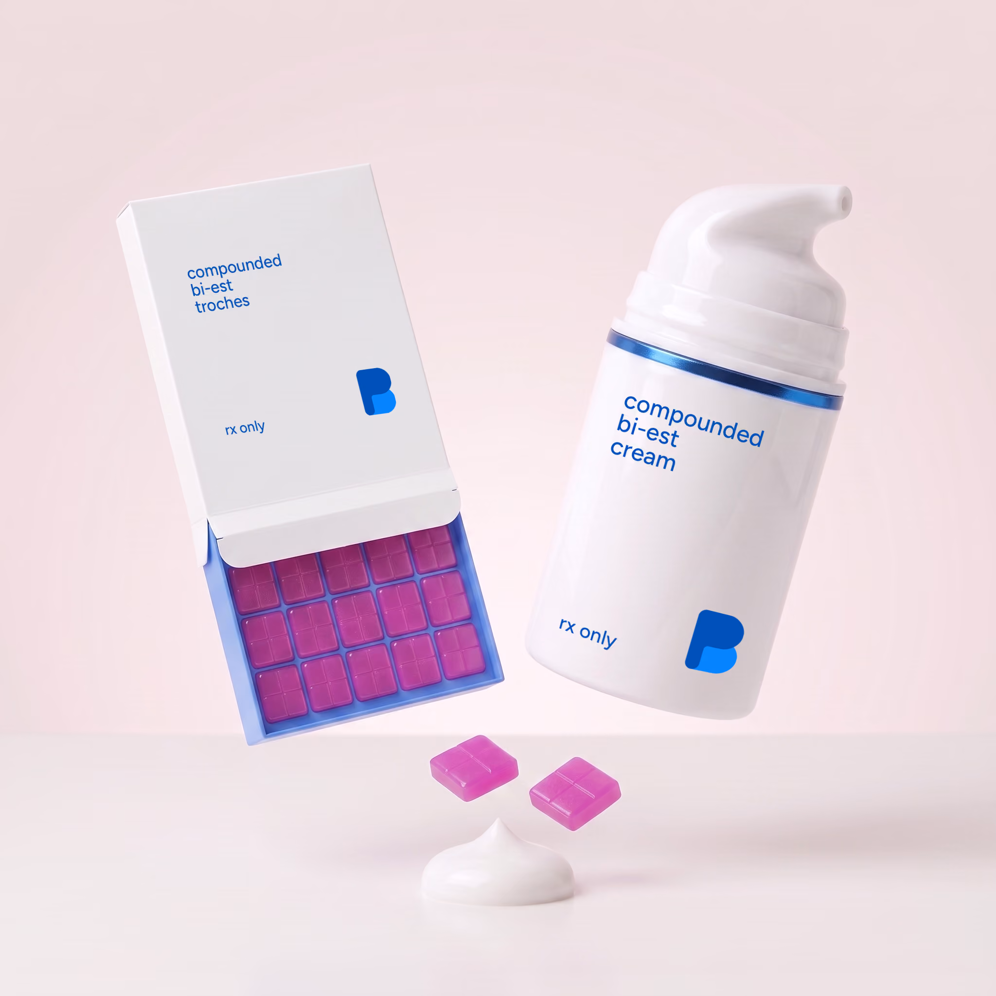 Bi-Est compounded in different forms and estrogen ratios