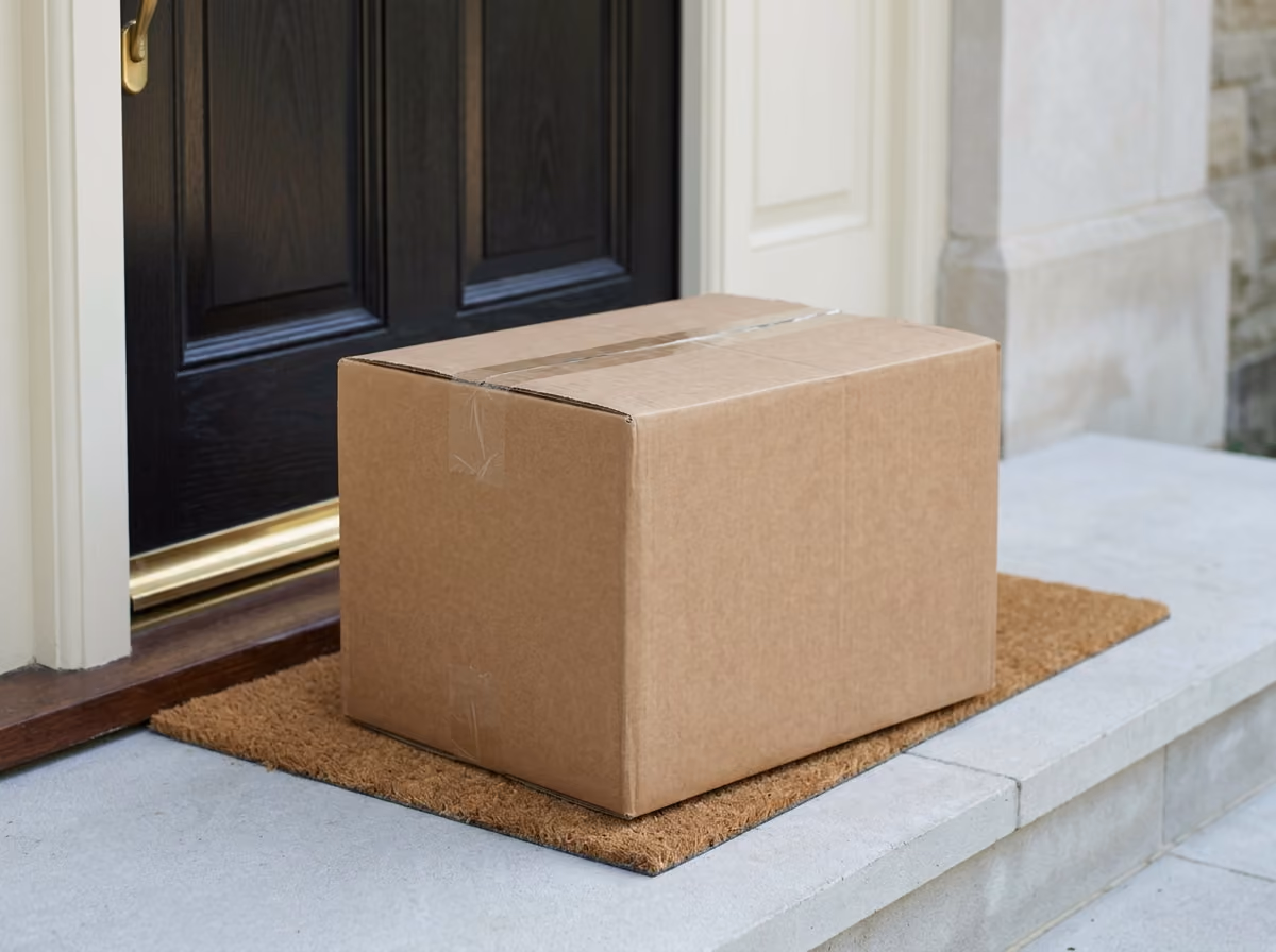 Discreet, plain package delivered to a patient's door