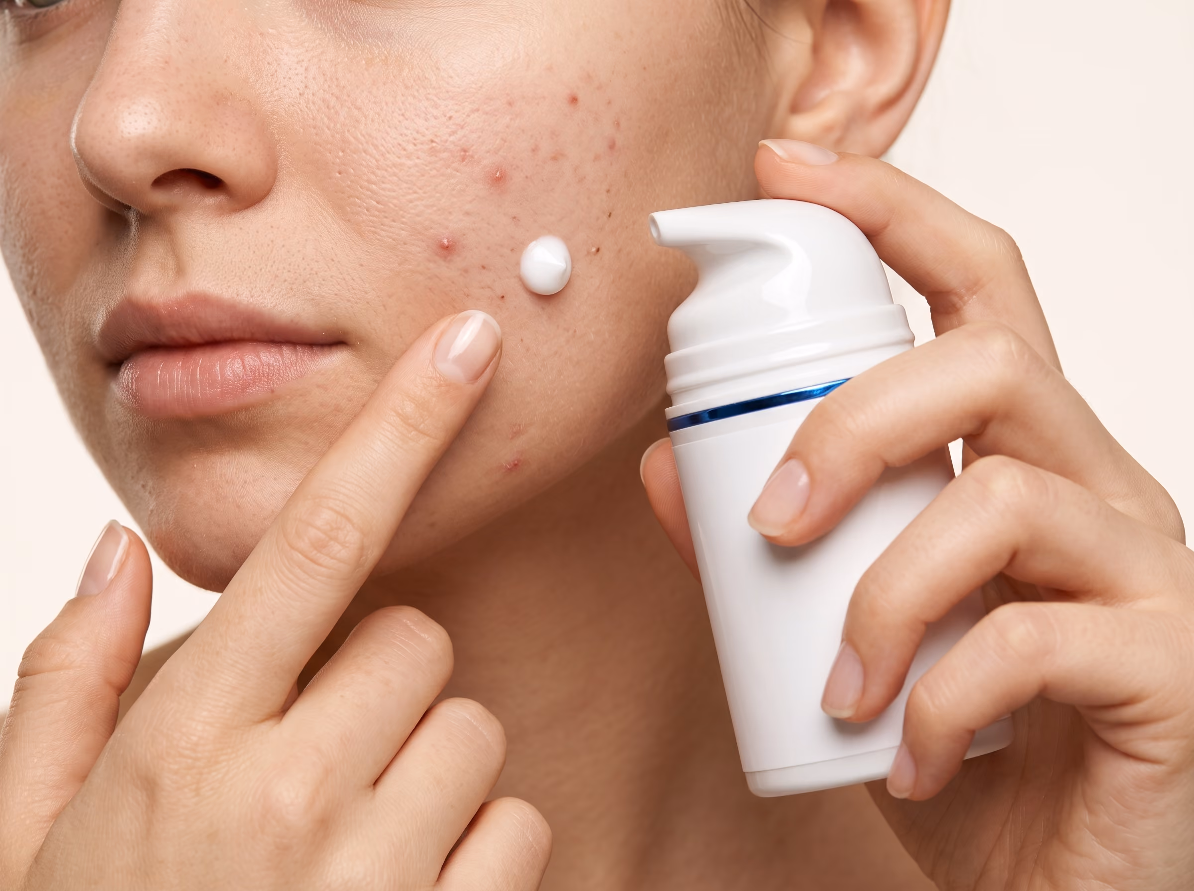 Compounded acne cream for breakout-prone skin
