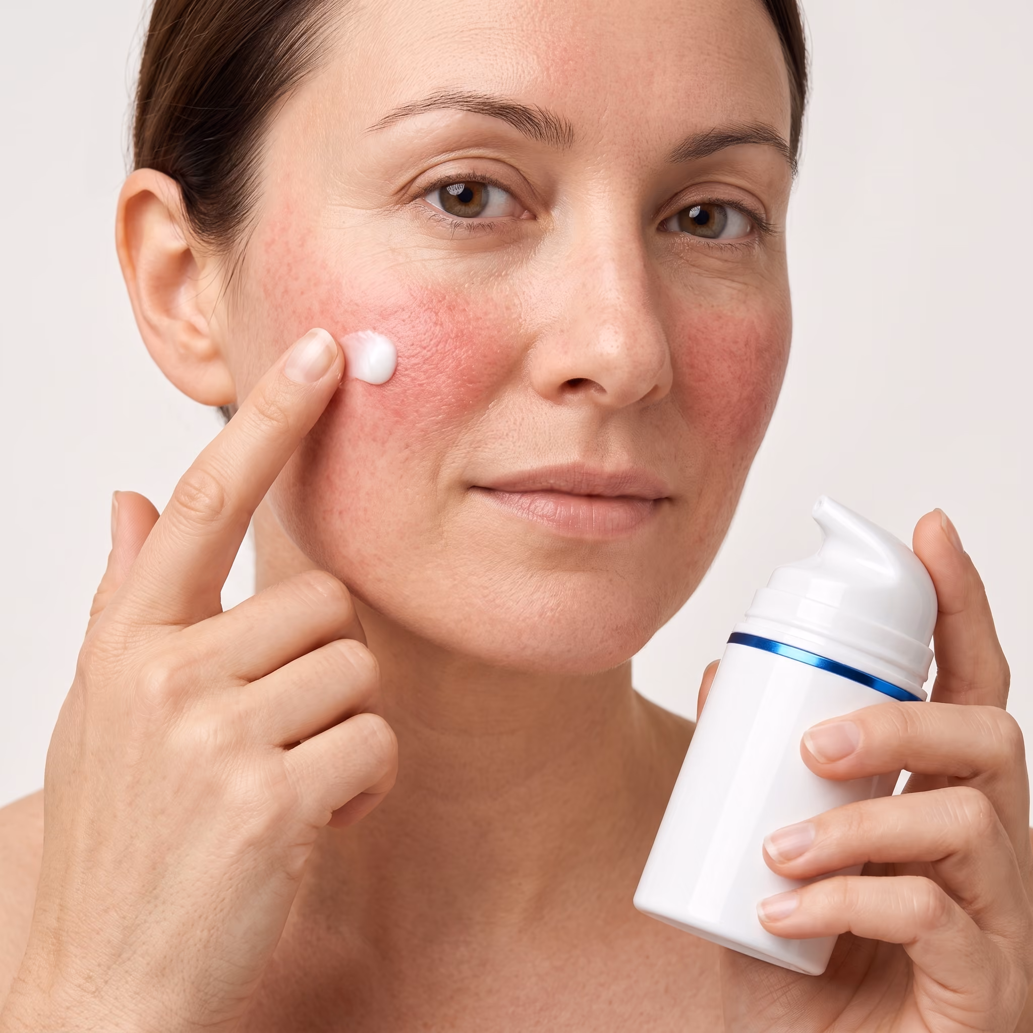 Compounded rosacea cream for redness-prone skin