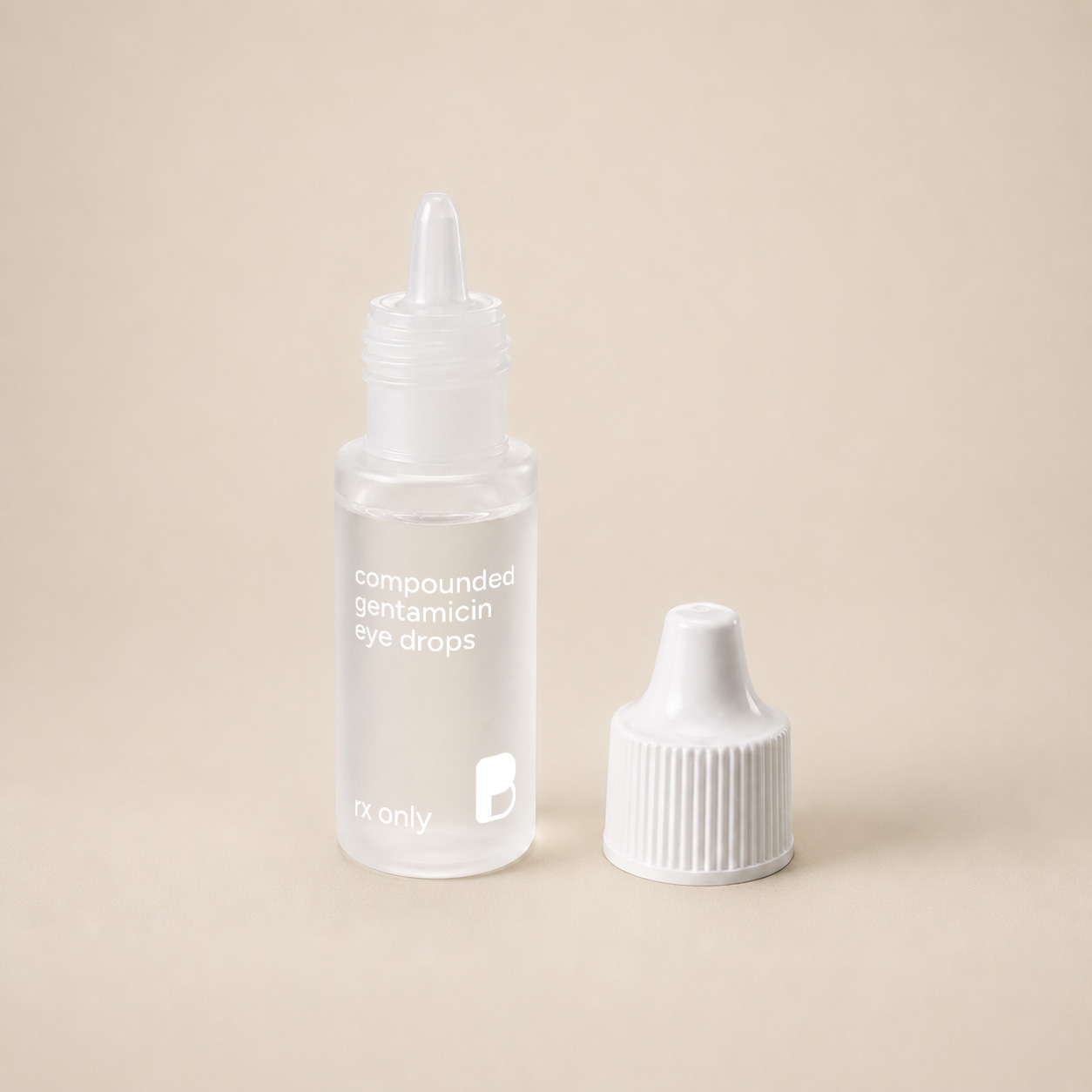 Fortified Gentamicin Eye Drops, a compounded medication prepared by Bayview Pharmacy