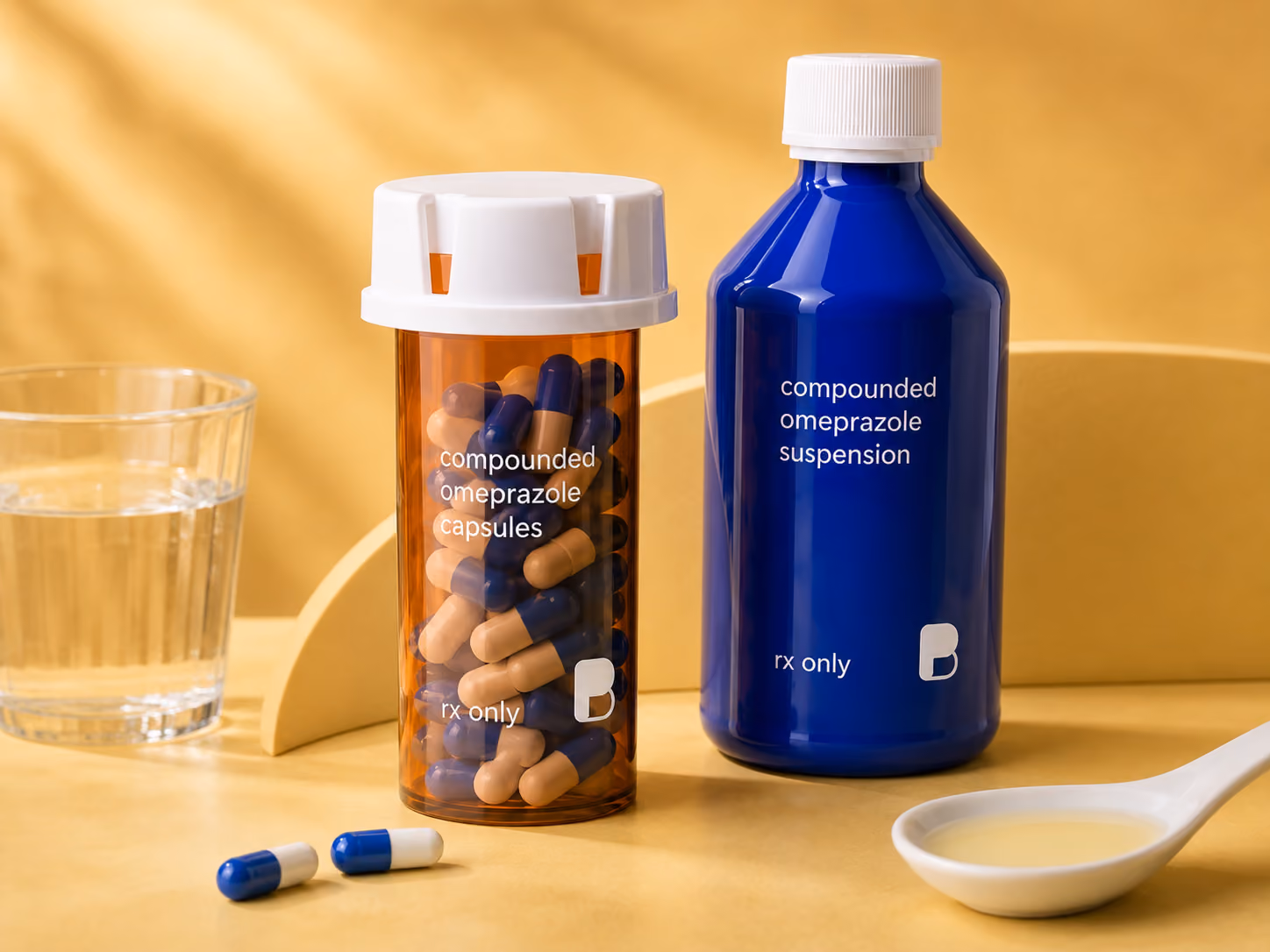 Suspension and custom-strength capsules – Omeprazole from Bayview Pharmacy