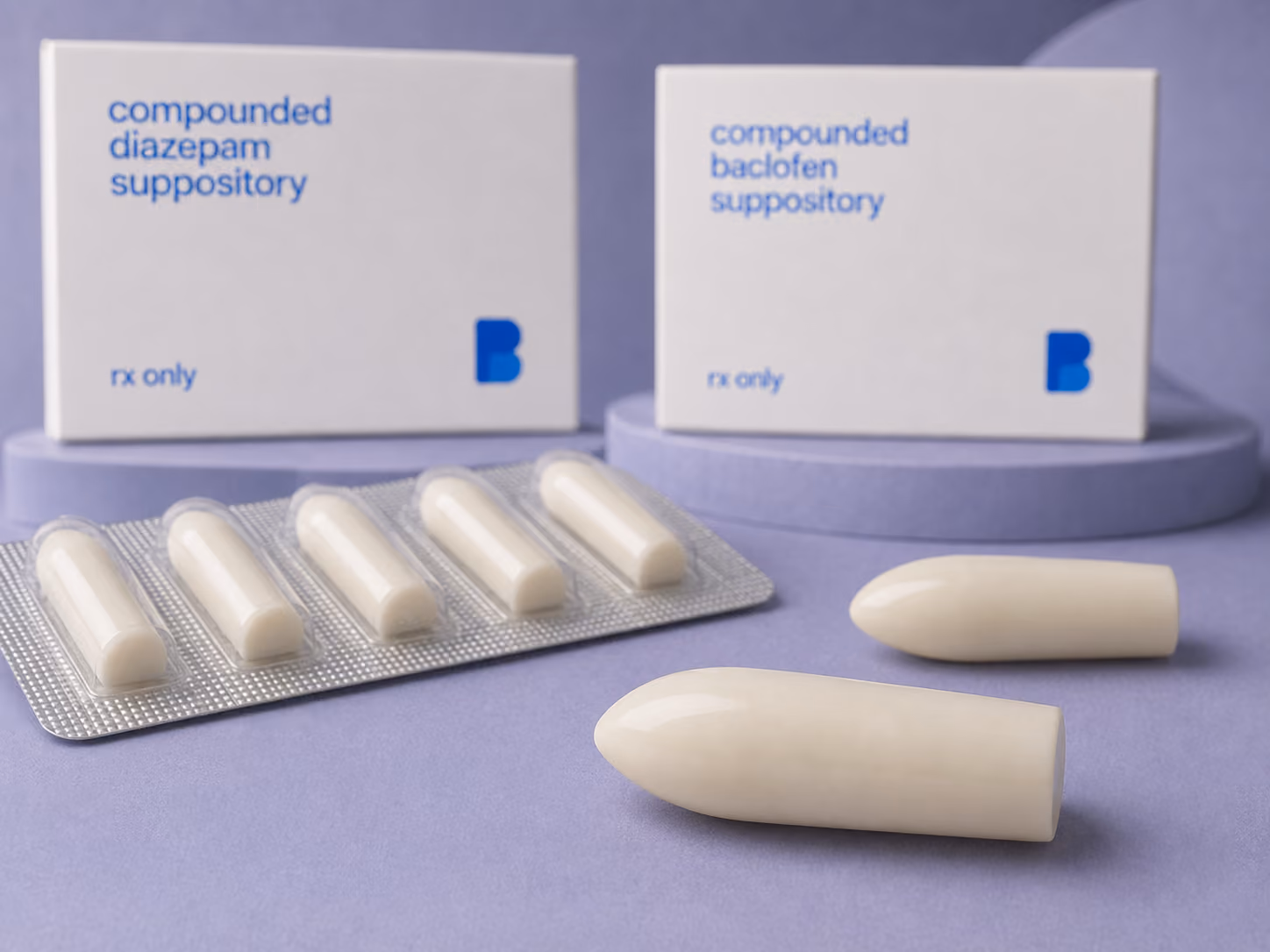 Strengths, routes, and counts – Diazepam / Baclofen Suppositories from Bayview Pharmacy