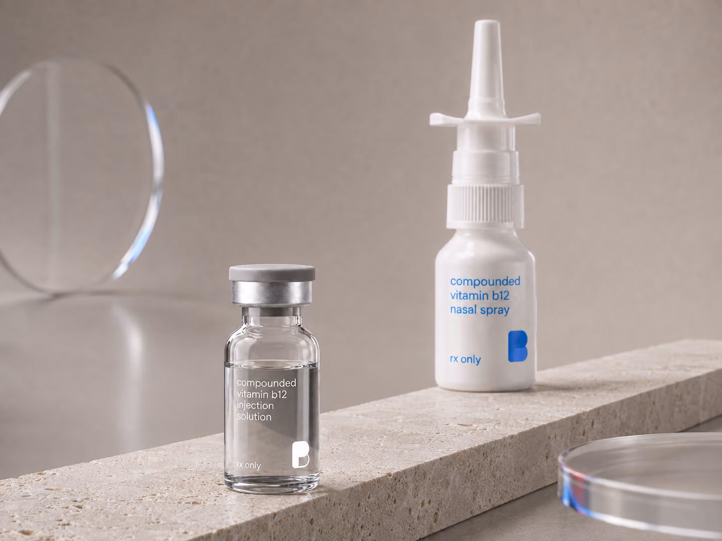 Forms with no approved US product – Vitamin B12 Injections & Nasal Spray from Bayview Pharmacy