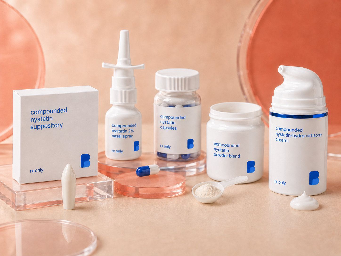 Forms, strengths, and bases – Nystatin Suppositories & Nasal Spray from Bayview Pharmacy