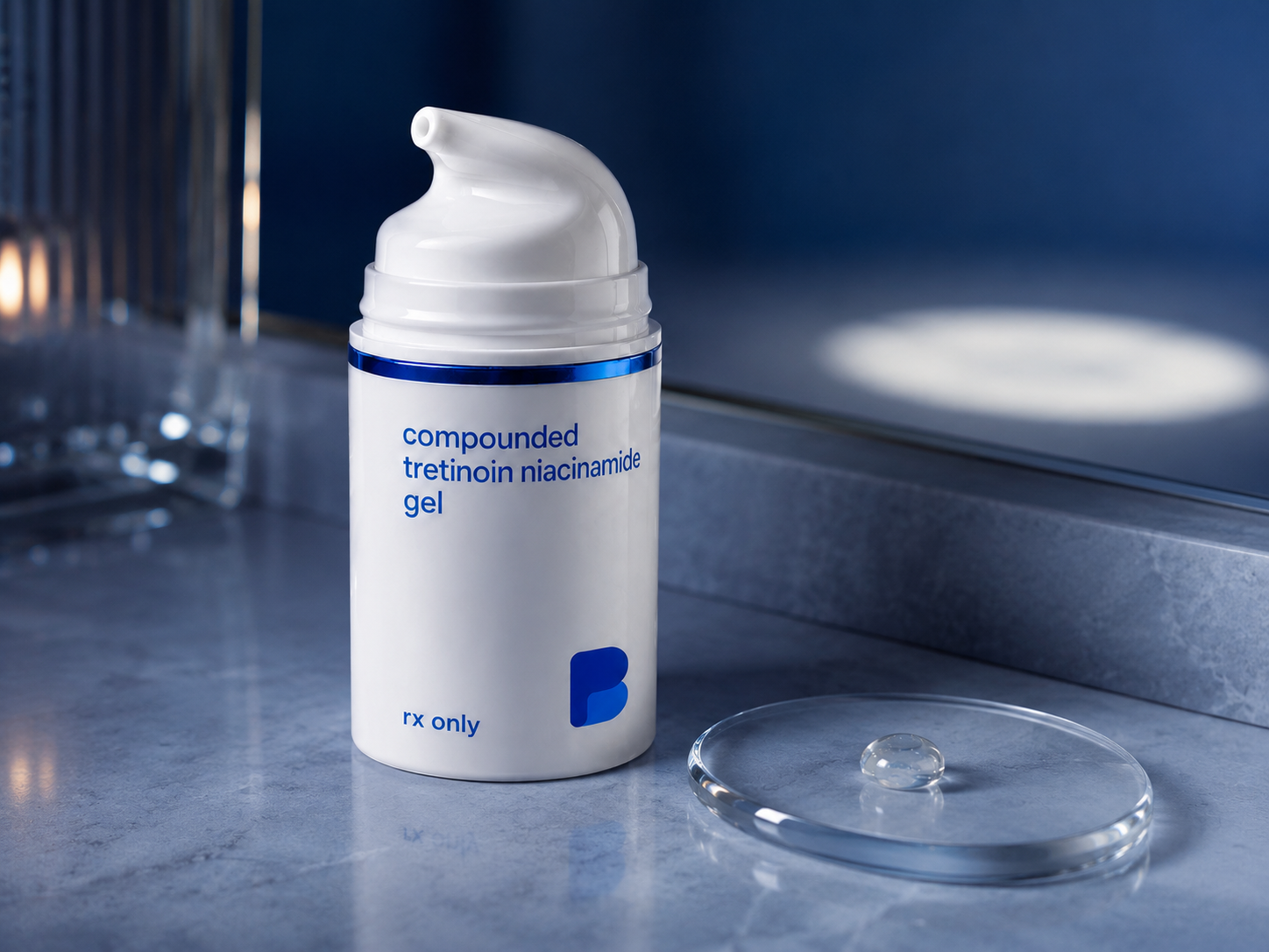 One nightly step – Tretinoin / Niacinamide / Hyaluronic Acid Gel from Bayview Pharmacy