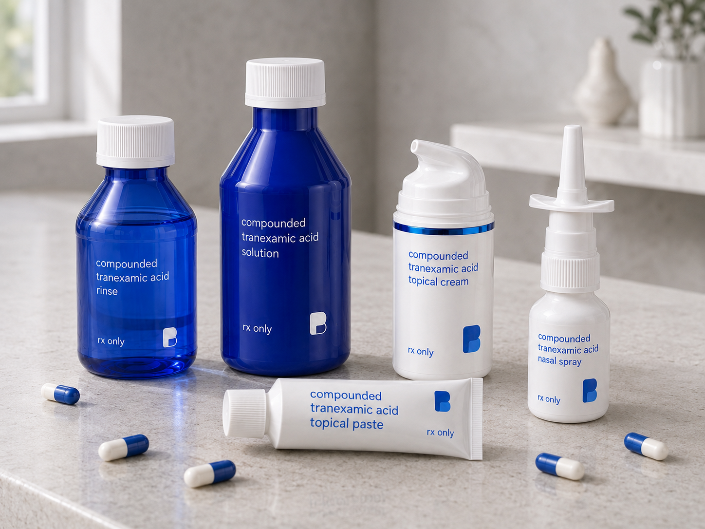 Routes with no approved product – Tranexamic Acid from Bayview Pharmacy