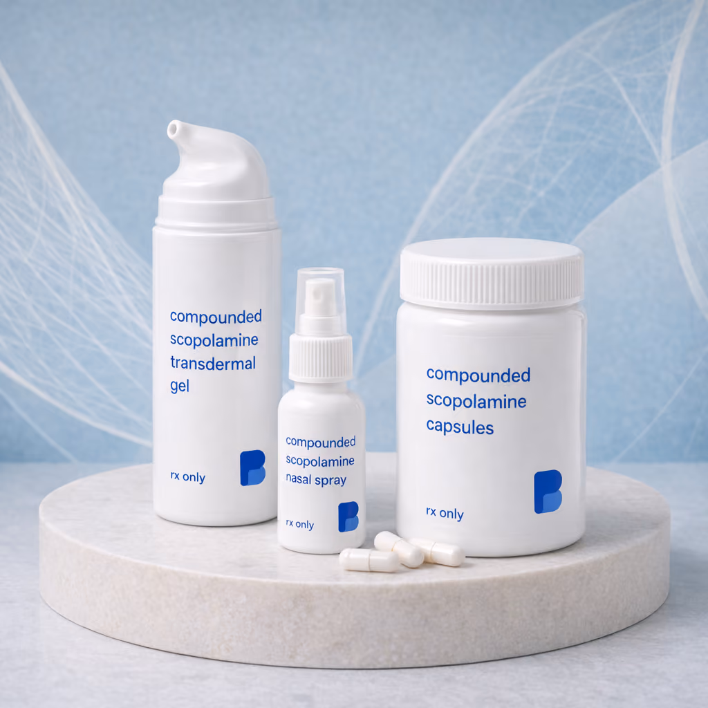 Scopolamine Gel & Capsules, Compounded | Bayview Pharmacy