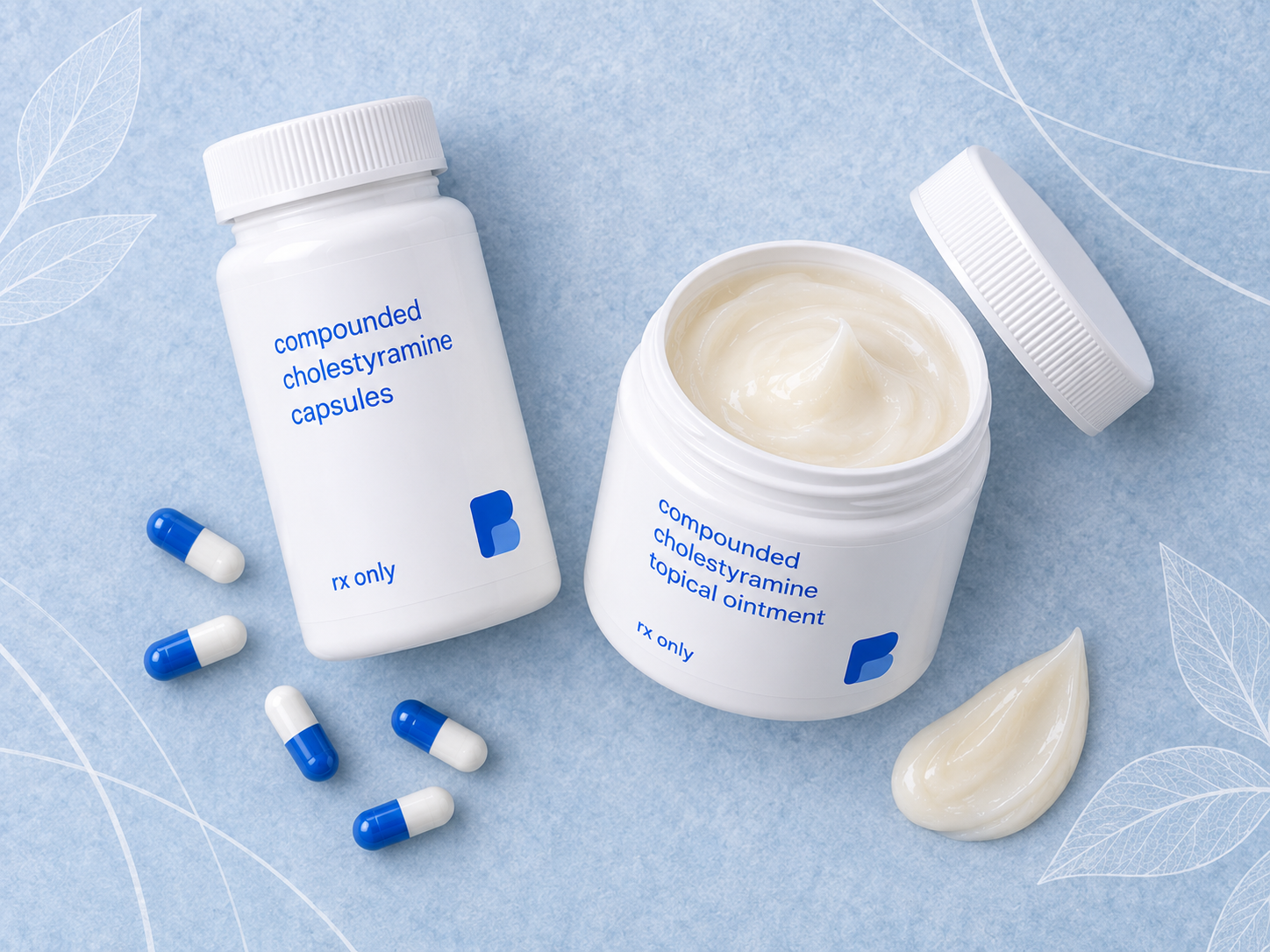 Cholestyramine Capsules & Ointment, a compounded medication prepared by Bayview Pharmacy