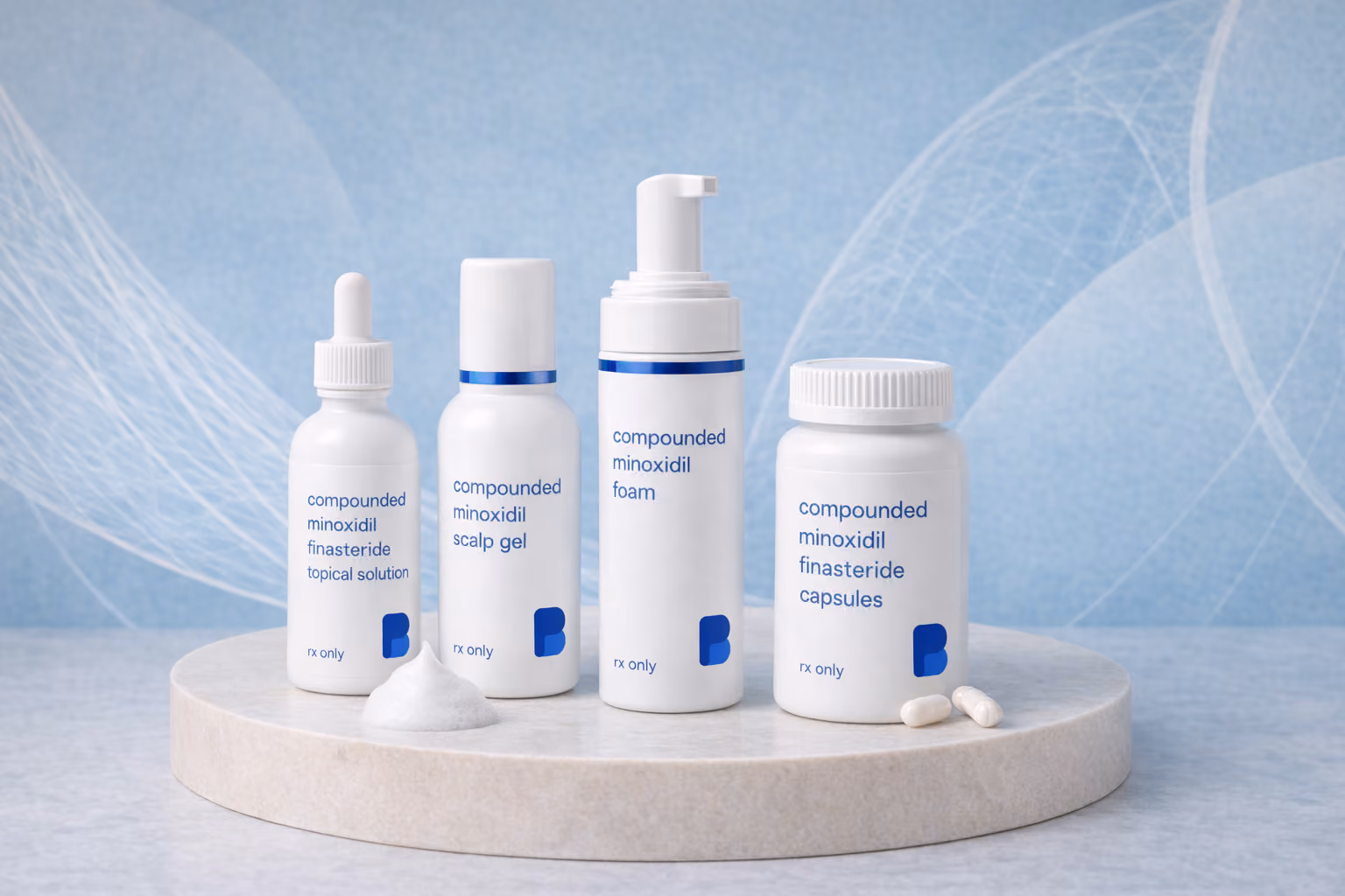 Solutions, foams, and capsules – Minoxidil & Finasteride for Hair Loss from Bayview Pharmacy