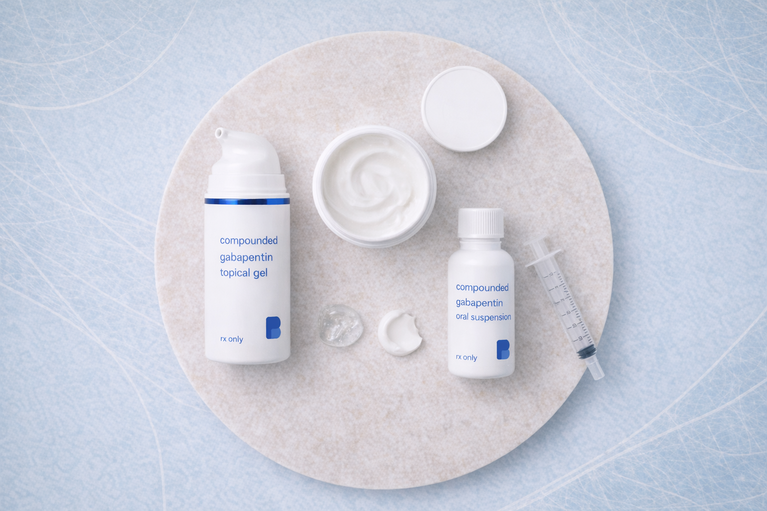 Gabapentin Cream, Gel & Oral Suspension, compounded by Bayview Pharmacy