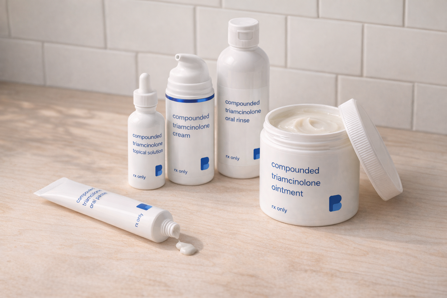 The everyday steroid, compounded for the cases the tube does not fit – Triamcinolone Acetonide Cream, Ointment & Oral Rinse from Bayview Pharmacy