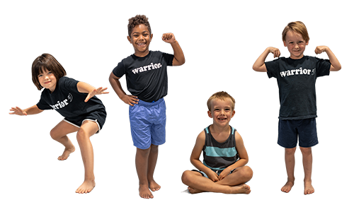 A group photo of the Little Warrior class at Auburn Gymnastics Center.