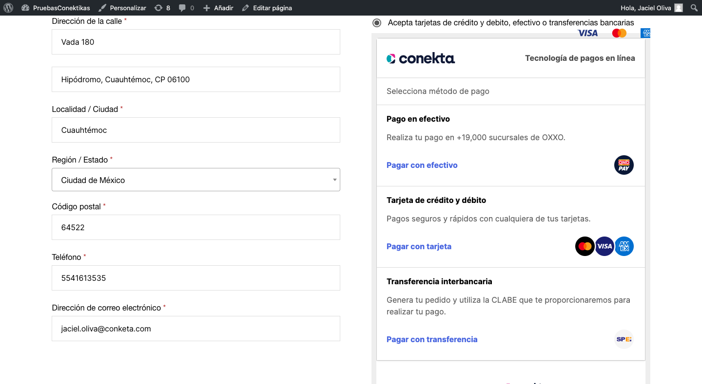 Las versiones recientes del plugin, además utilizan el checkout Conekta - compatible con el webhook: https://tusitio.com/wc-api/WC_Conekta_Payment_Gateway