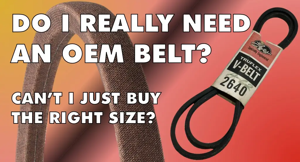 Lawnmower Belts