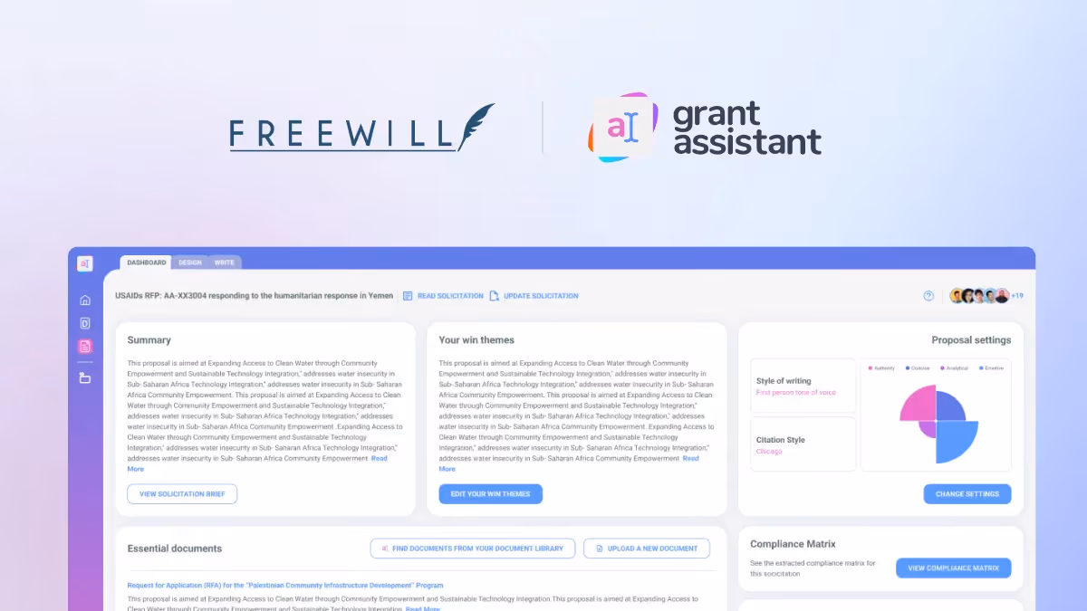 Why FreeWill Chose to Acquire Grant Assistant: Transforming Nonprofit Fundraising, Together
