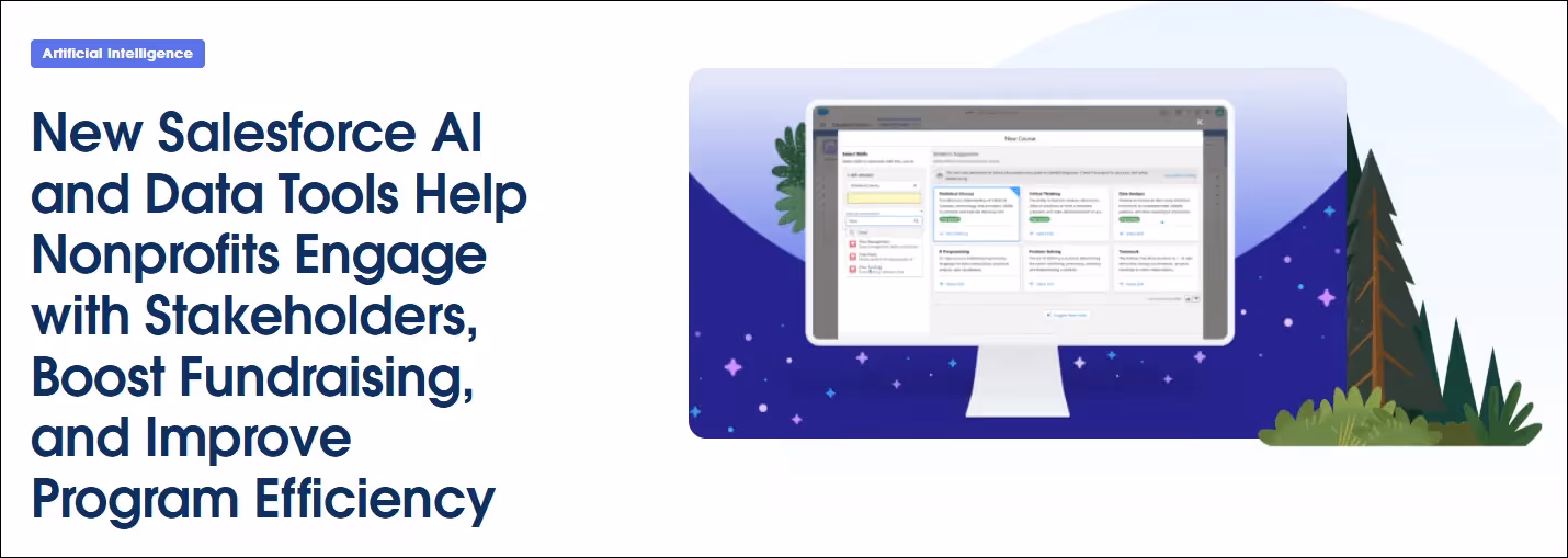 Salesforce AI features for nonprofits
