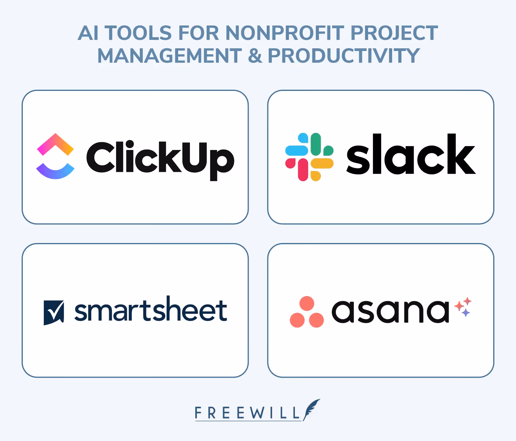 Best AI tools for nonprofit project management and productivity, detailed below