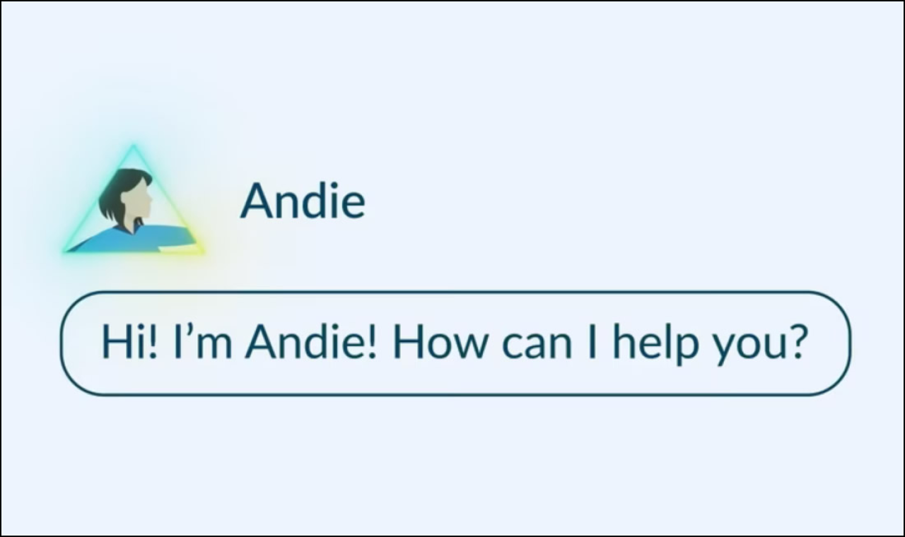A screenshot of Andie, Capital Campaign's AI tool