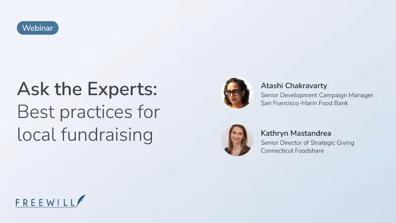 Ask the Experts: Best practices for local fundraising