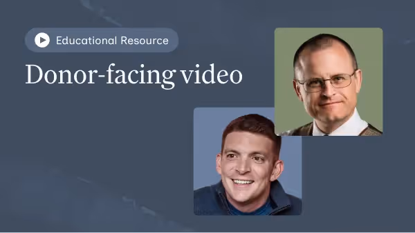 Brand new donor-facing video: The smartest ways to give at year-end