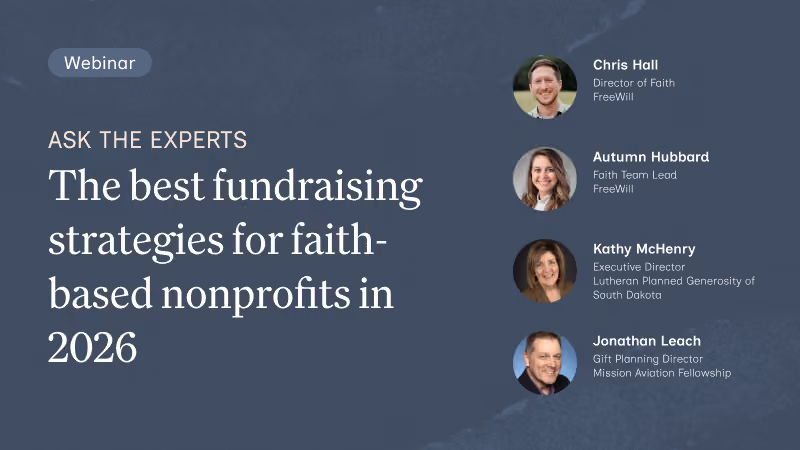 Ask the Experts: The best fundraising strategies for faith-based nonprofits in 2026
