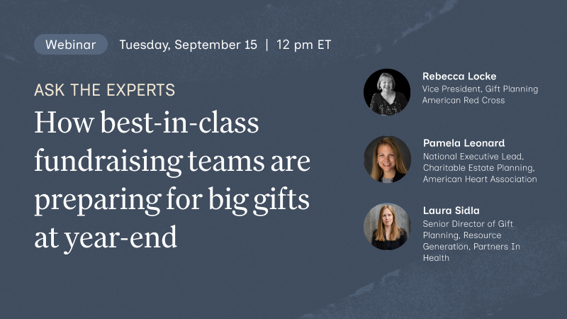How best-in-class fundraising teams are preparing for big gifts at year-end