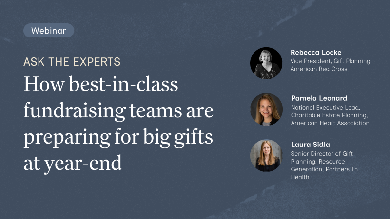 How best-in-class fundraising teams are preparing for big gifts at year-end