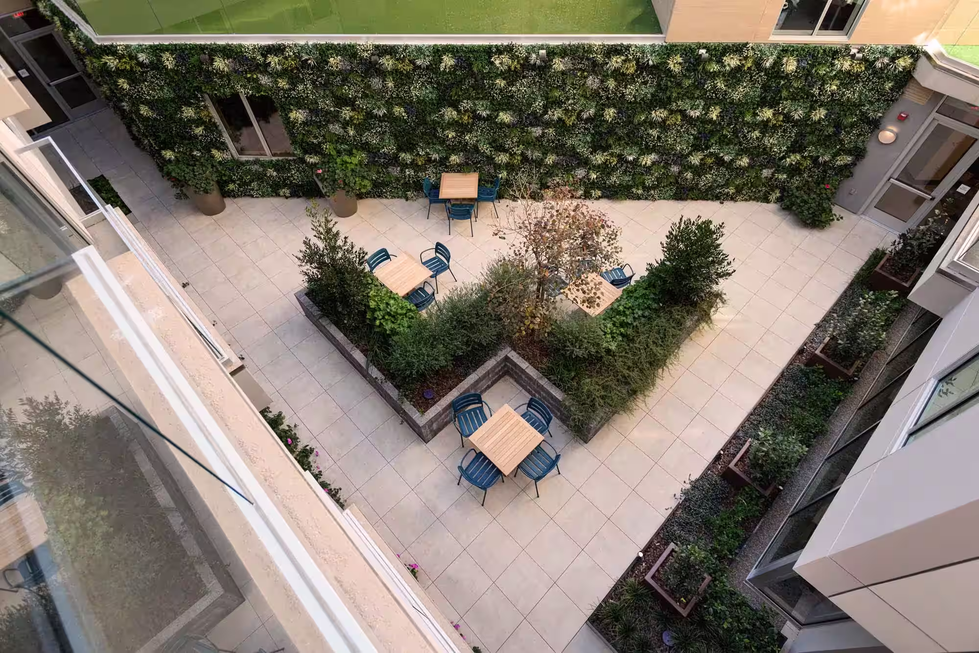 Courtyard for seniors in Los Angeles