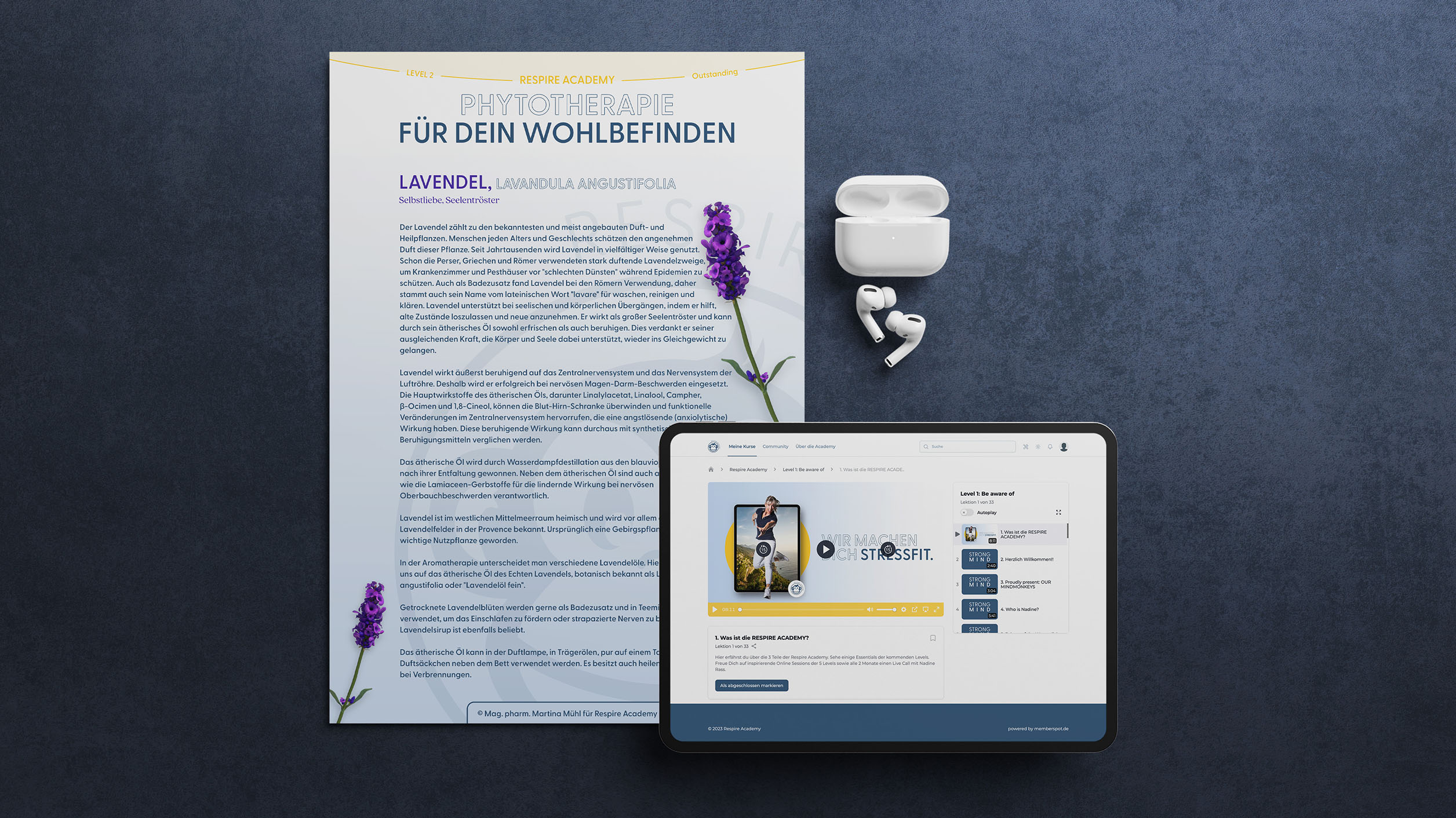 Respire Academy – Course Platform & Learning Materials