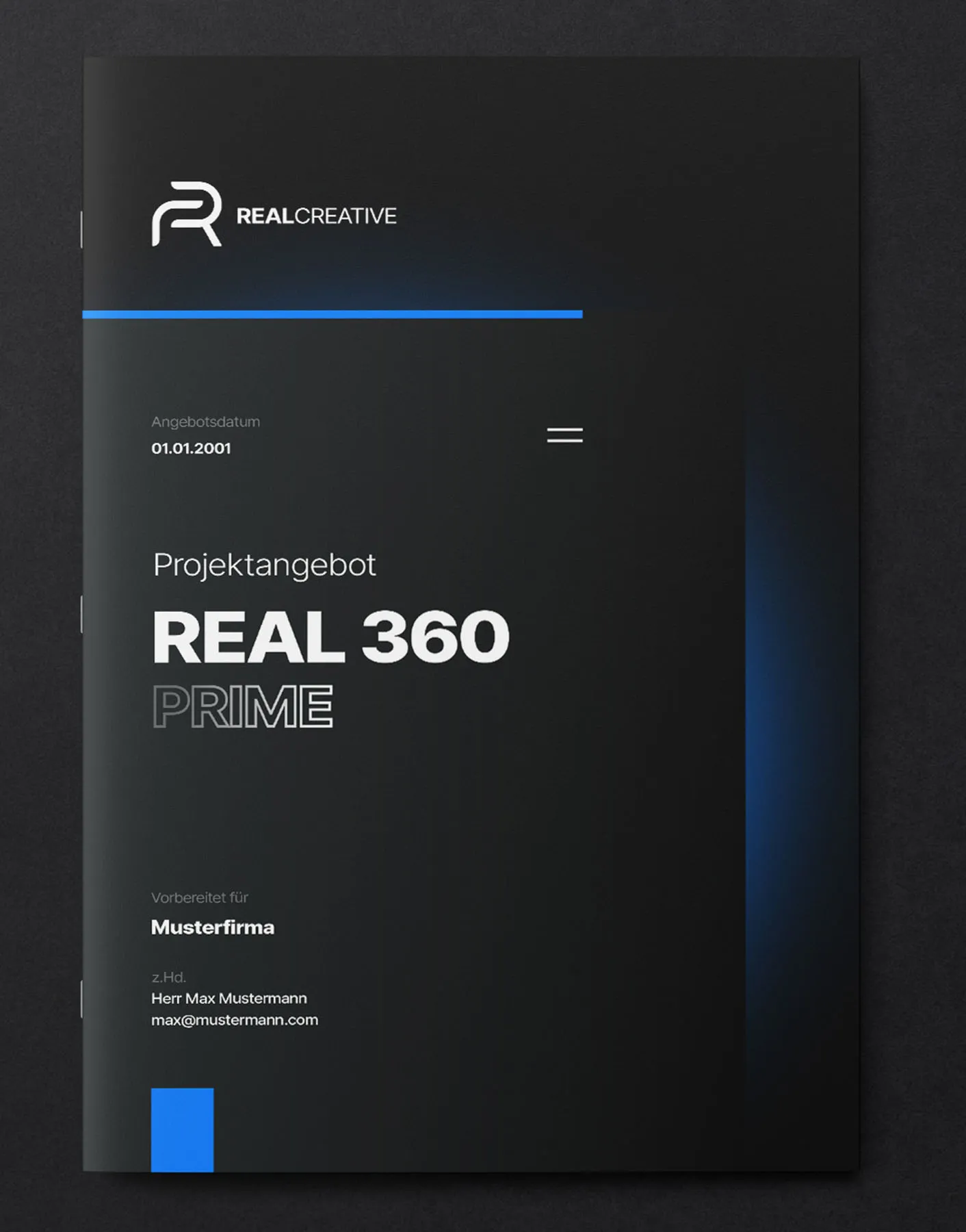 Showcase Bild im Bereich Kommunikation und Design. Kunde – Real Creative (Co-Founded Brand)